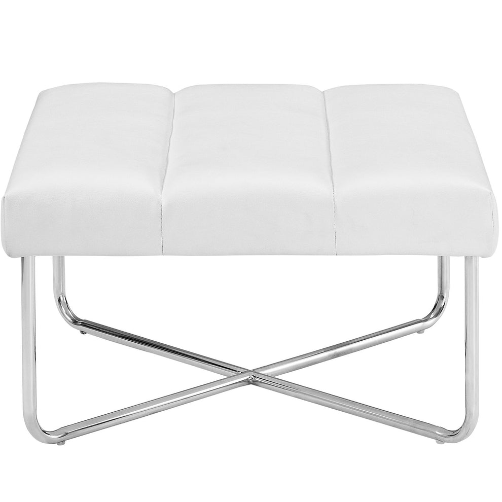Modway Reach Upholstered Vinyl Ottoman - EEI-2082 | Ottomans | Modishstore - 3