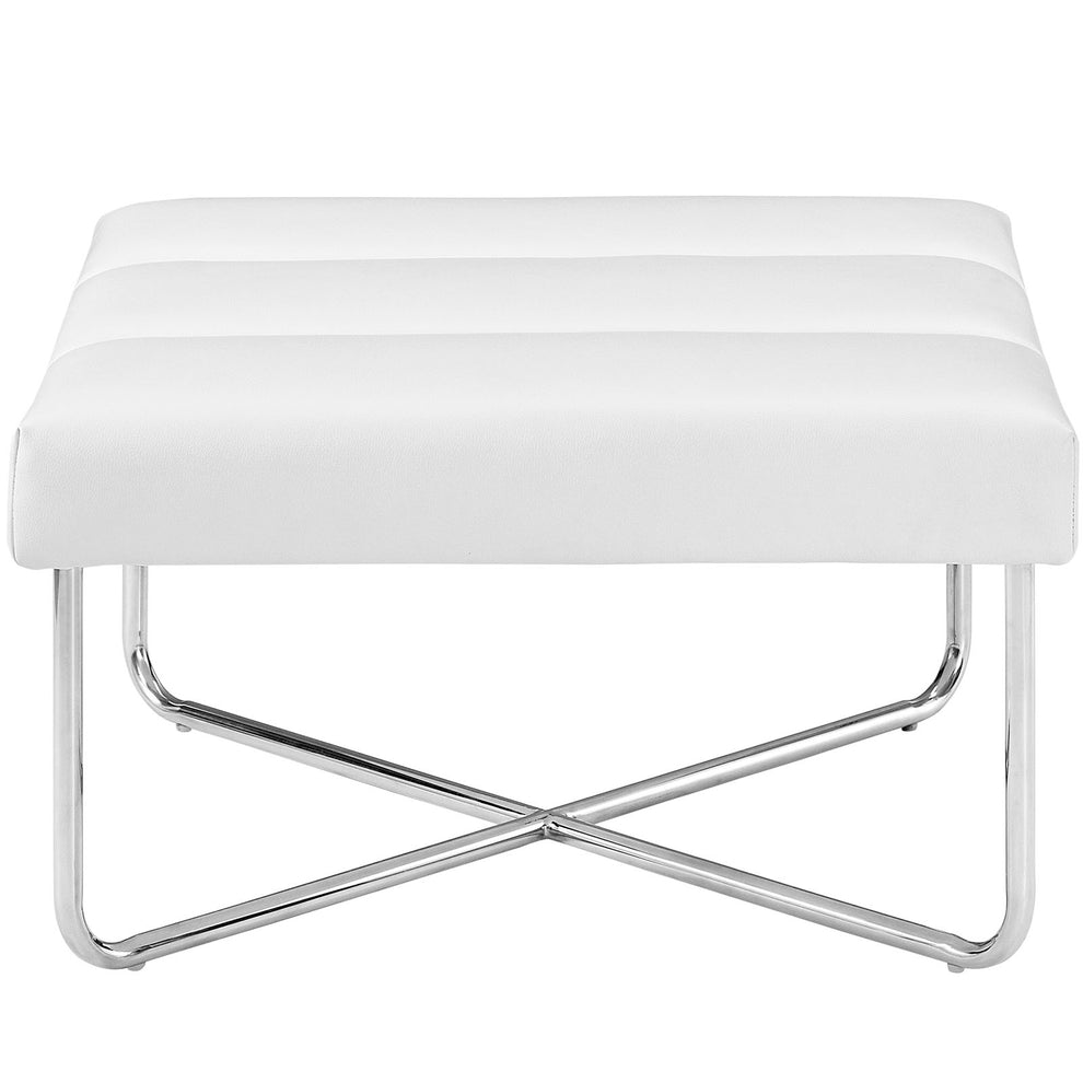 Modway Reach Upholstered Vinyl Ottoman - EEI-2082 | Ottomans | Modishstore - 4