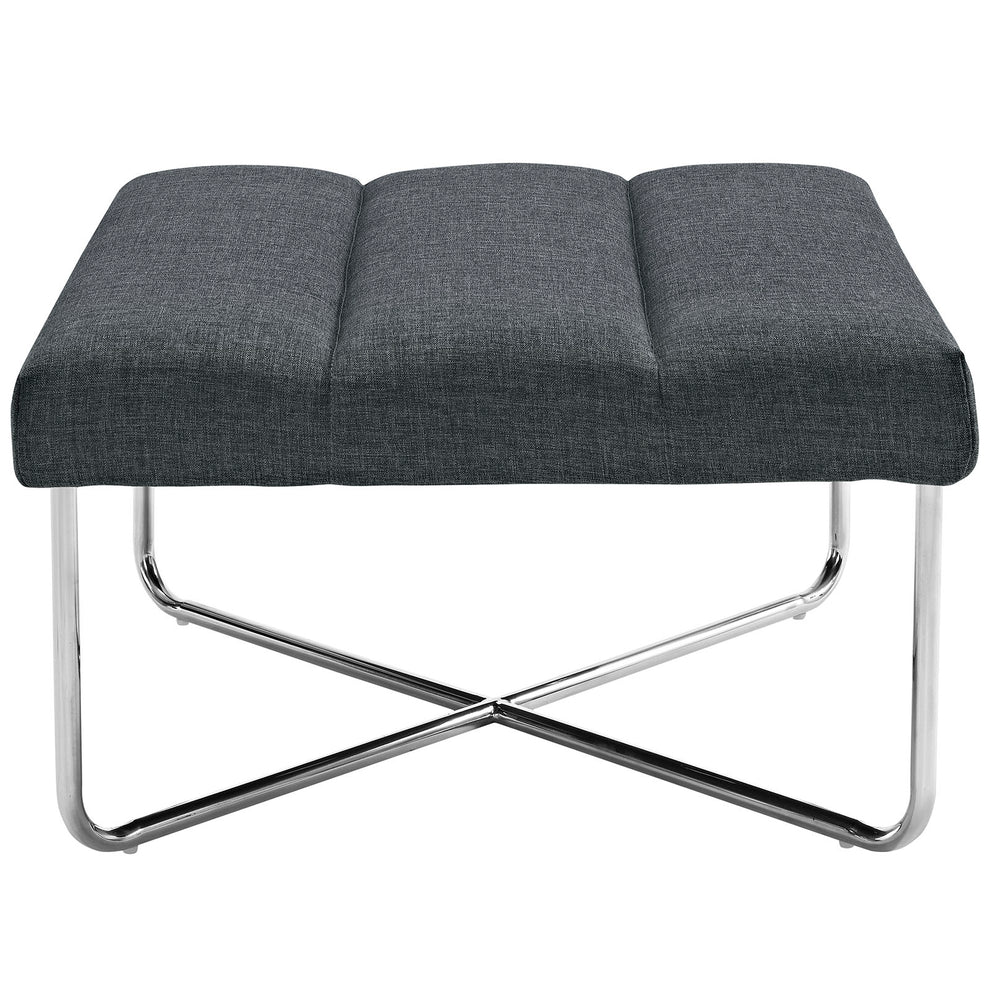 Modway Reach Upholstered Ottoman - Gray - EEI-2083 | Ottomans | Modishstore - 4