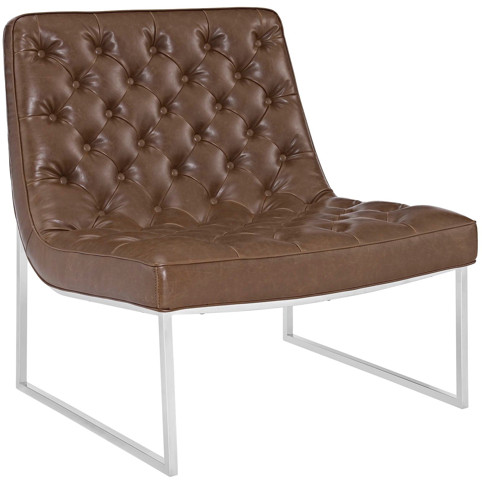 Ibiza Upholstered Vinyl Lounge Chair By Modway - EEI-2089 | Lounge Chairs | Modishstore - 2