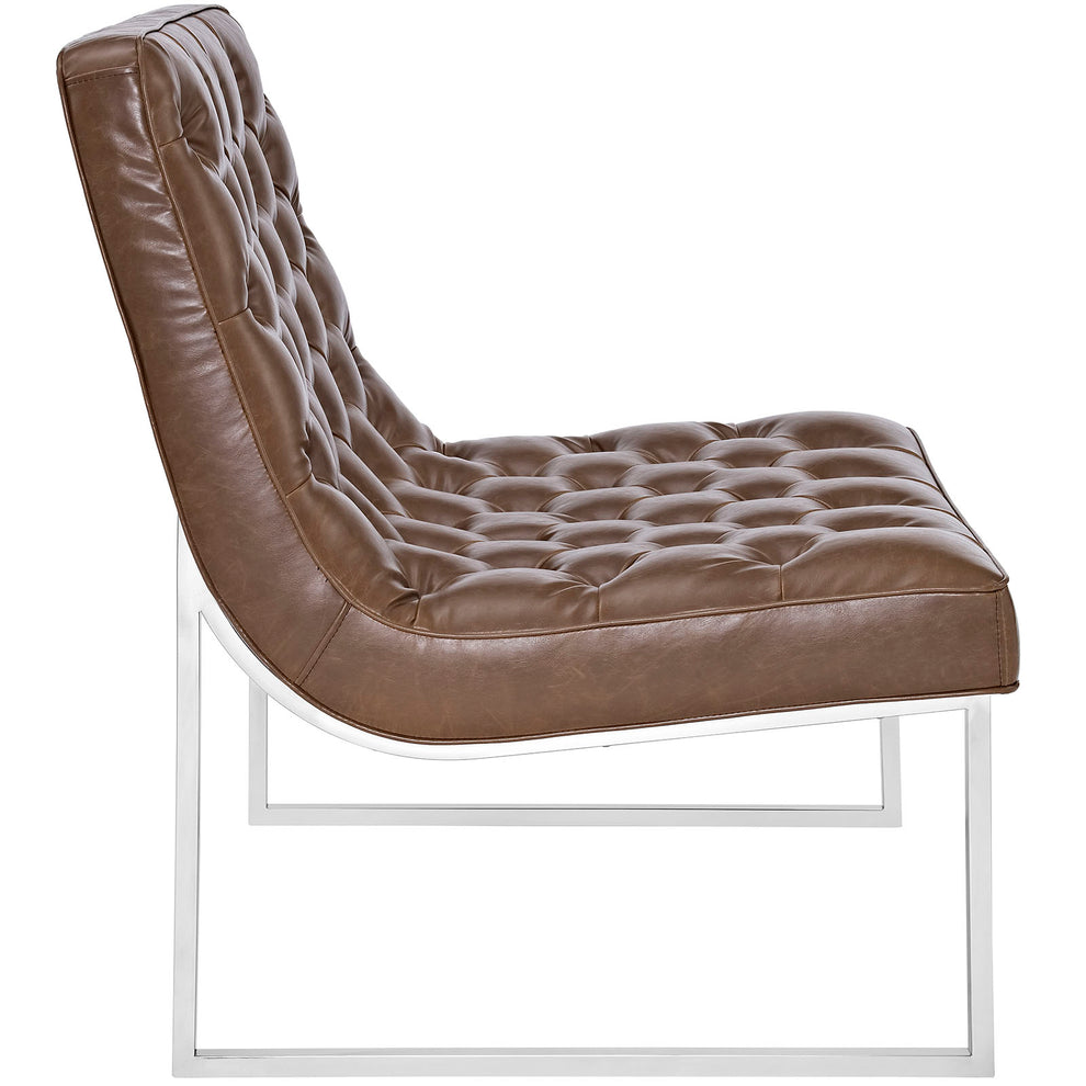 Ibiza Upholstered Vinyl Lounge Chair By Modway - EEI-2089 | Lounge Chairs | Modishstore - 3