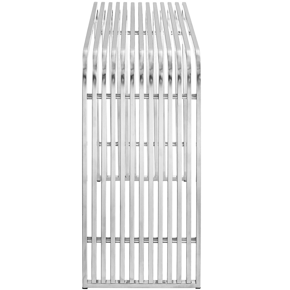 Modway Pipe Stainless Steel Console Table - Silver - EEI-2104 | Console Tables | Modishstore - 3