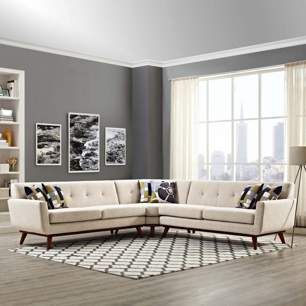 Modway Engage L-Shaped Sectional Sofa - EEI-2108 | Sectional | Modishstore - 1
