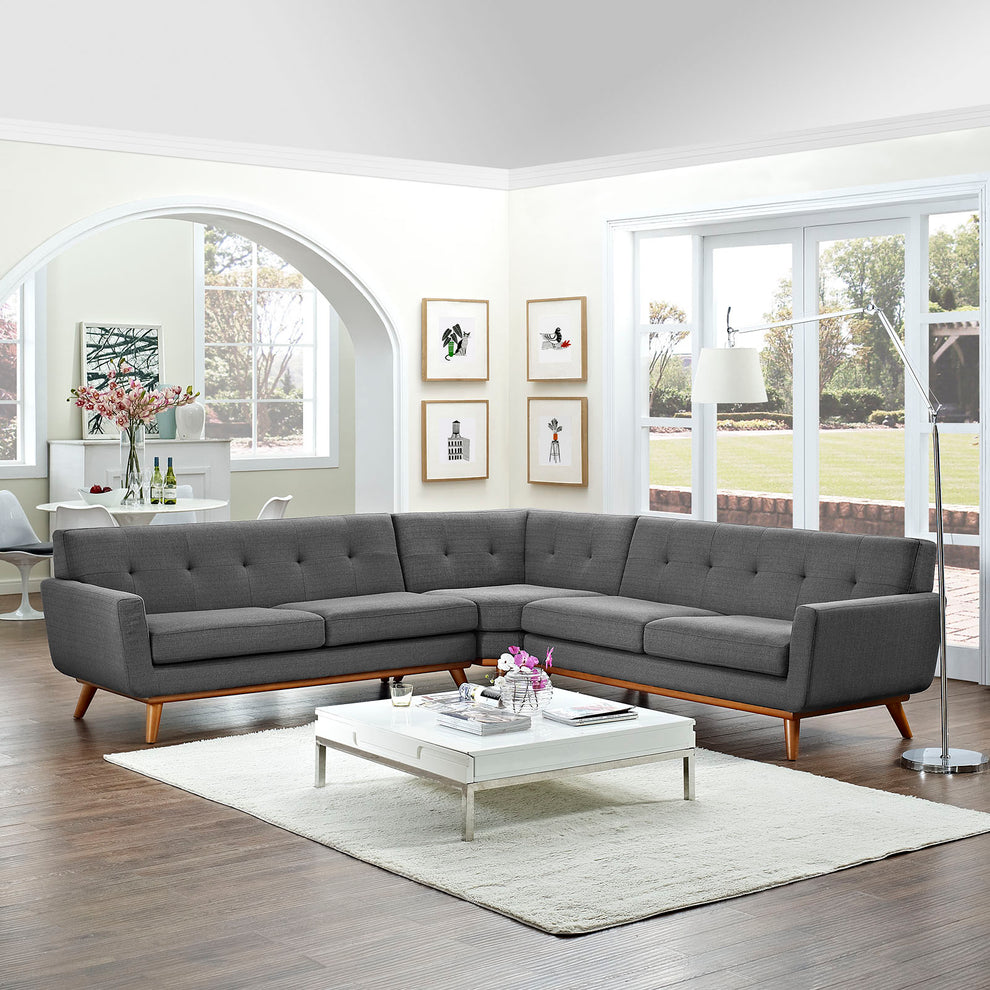Modway Engage L-Shaped Sectional Sofa - EEI-2108 | Sectional | Modishstore - 6