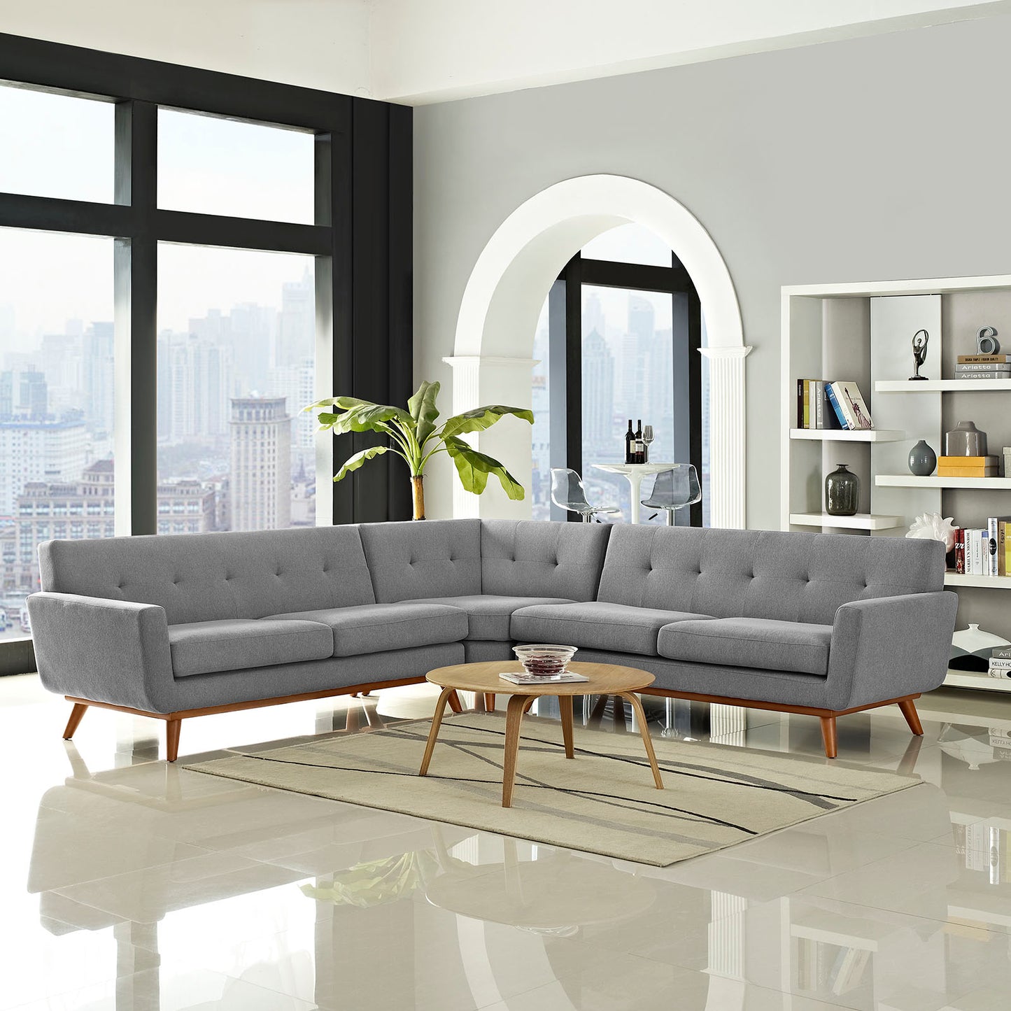 Modway Engage L-Shaped Sectional Sofa | Sofas | Modishstore-24