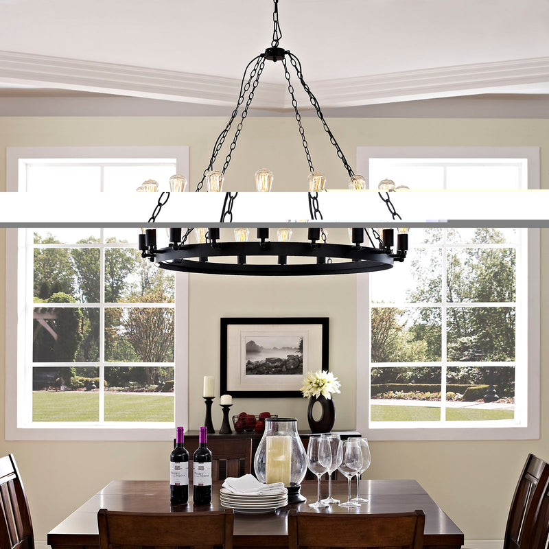 Modway Teleport 43" Chandelier - Brown - EEI-2117 | Chandeliers | Modishstore - 1