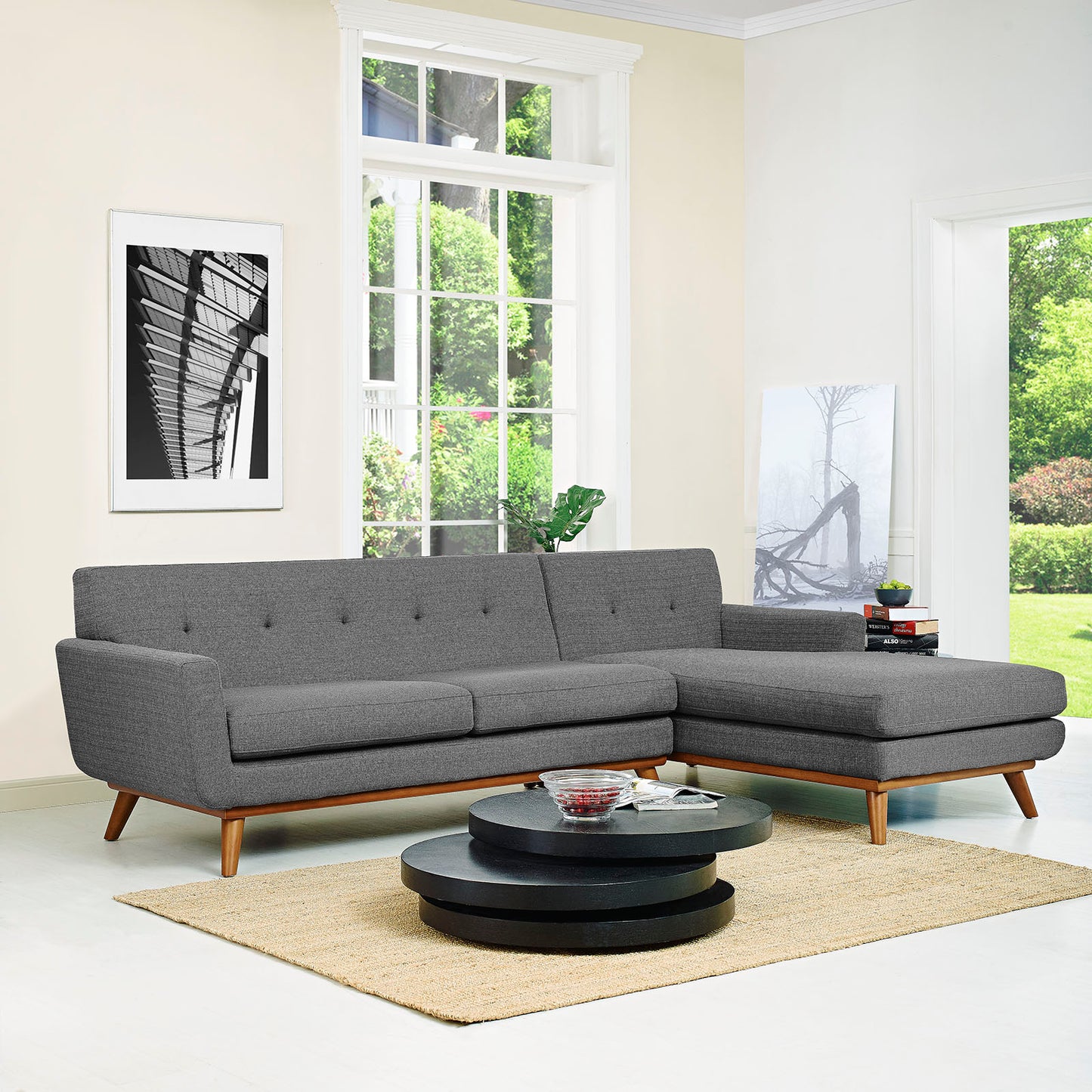 Modway Engage Right-Facing Sectional Sofa | Sofas | Modishstore-11