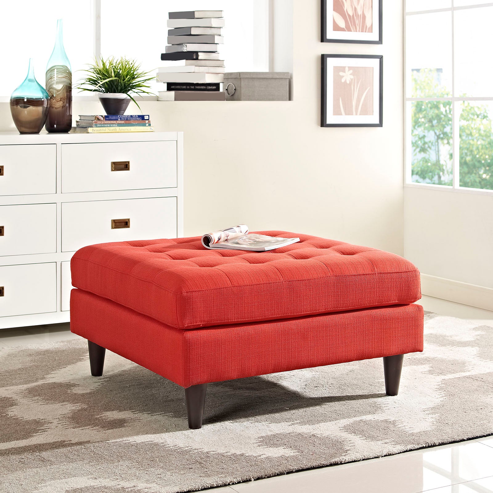 Modway Empress Upholstered Large Ottoman - EEI-2139 | Ottomans | Modishstore - 13