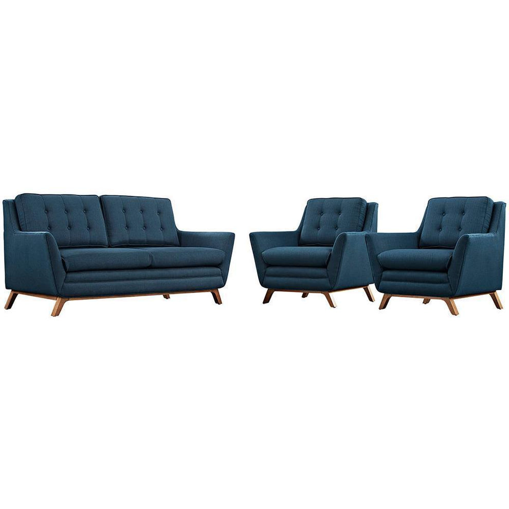 Modway Beguile 3 Piece Upholstered Fabric Living Room Set - EEI-2141 - EEI-2141 | Sofa Set | Modishstore - 10