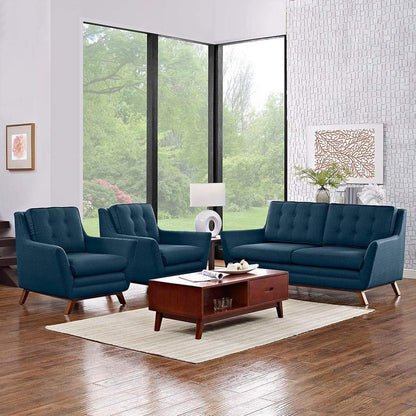 Modway Beguile 3 Piece Upholstered Fabric Living Room Set - EEI-2141 - EEI-2141 | Sofa Set | Modishstore - 7
