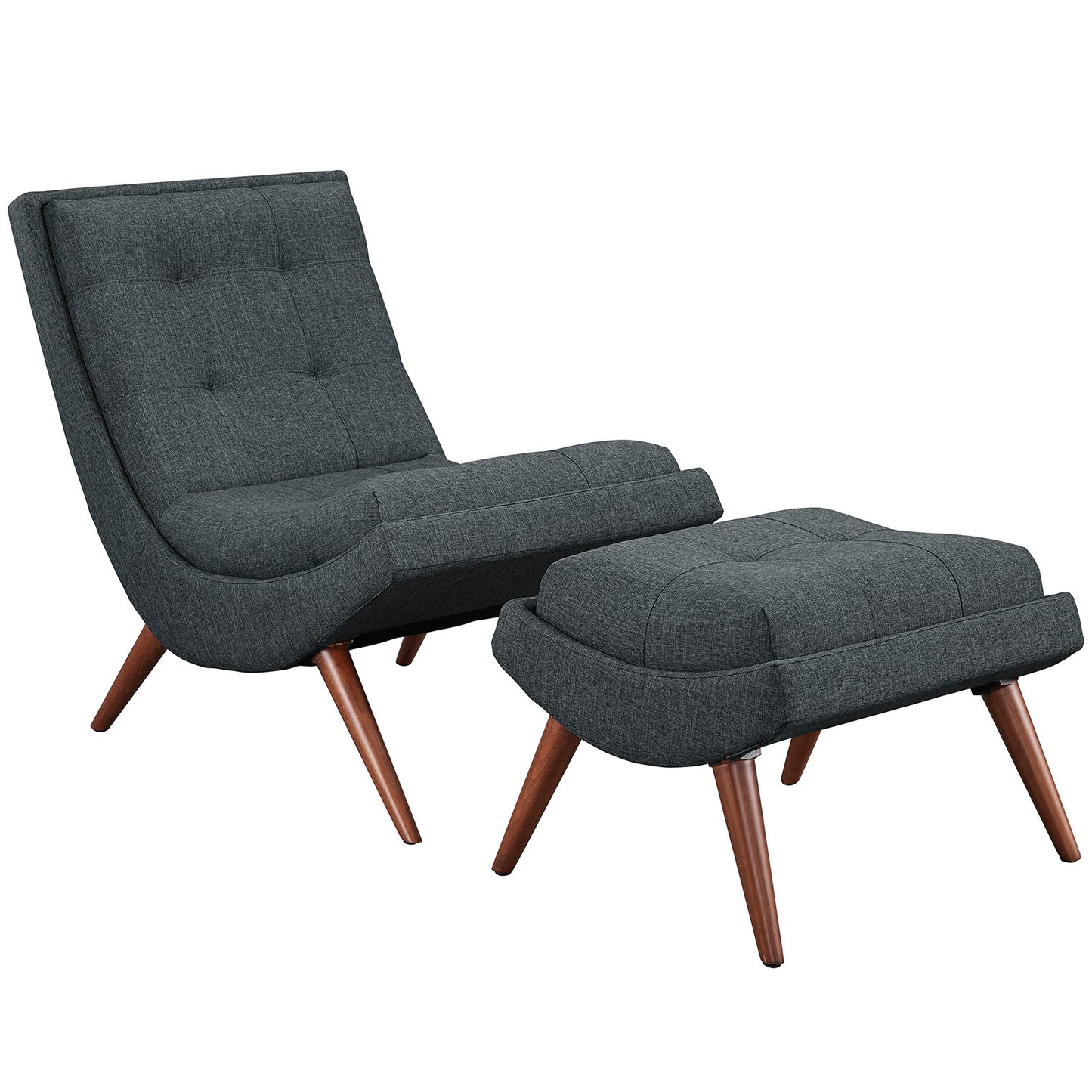 Modway Ramp Fabric Lounge Chair Set | Lounge Chairs | Modishstore-13