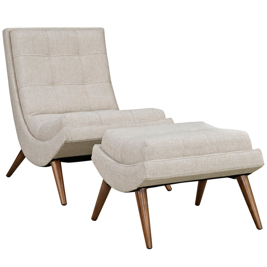 Modway Ramp Fabric Lounge Chair Set | Lounge Chairs | Modishstore-12