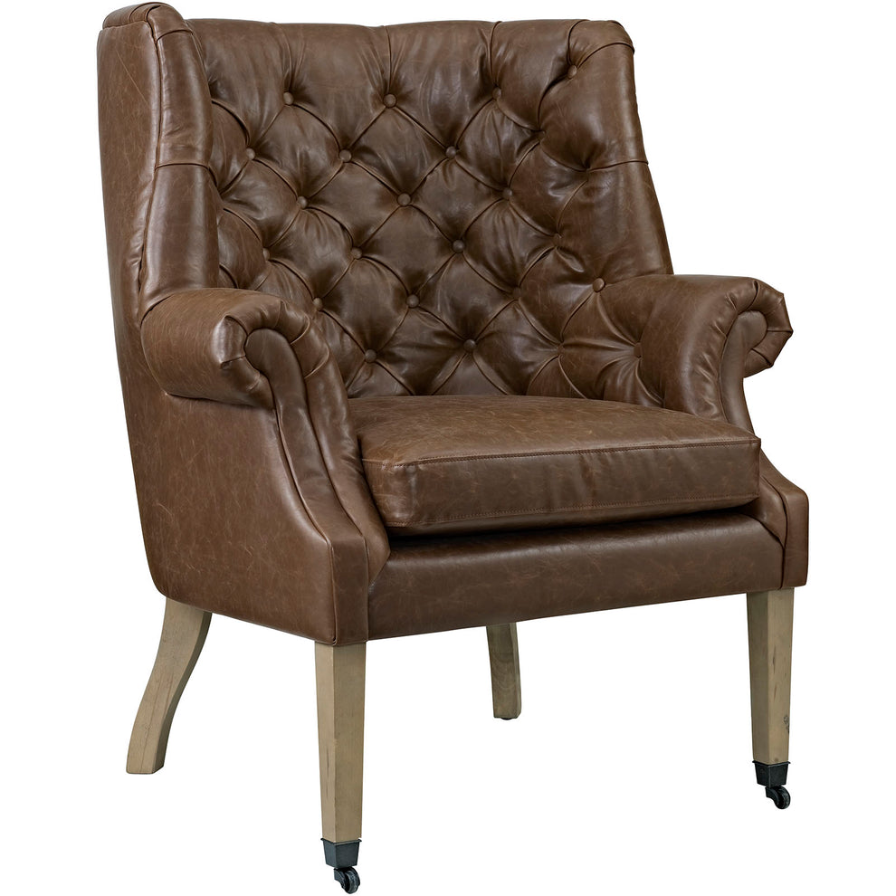 Chart Upholstered Vinyl Lounge Chair By Modway - EEI-2147 | Lounge Chairs | Modishstore - 2