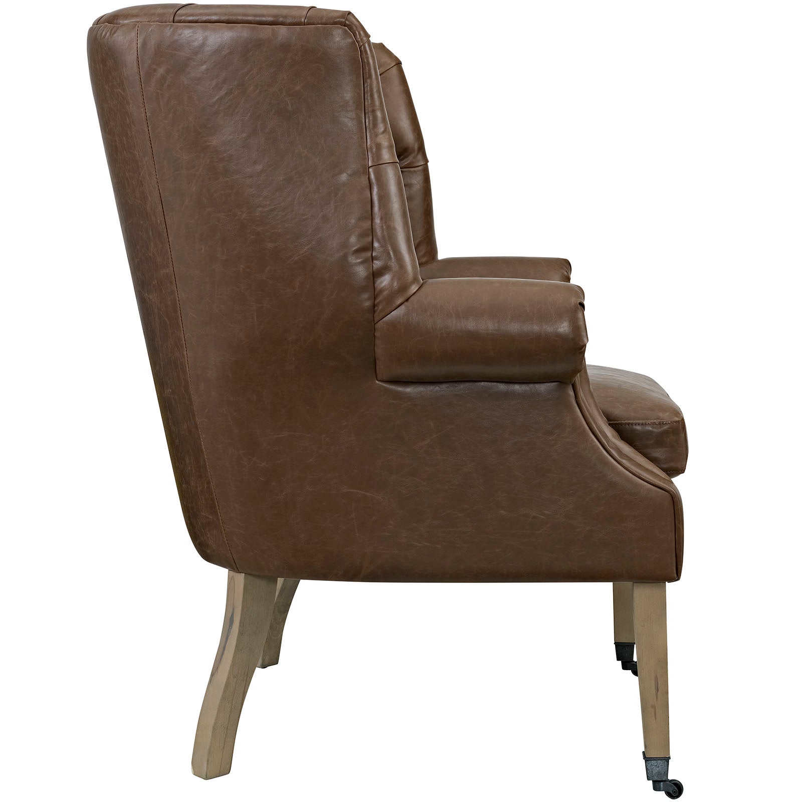 Chart Upholstered Vinyl Lounge Chair By Modway - EEI-2147 | Lounge Chairs | Modishstore - 3