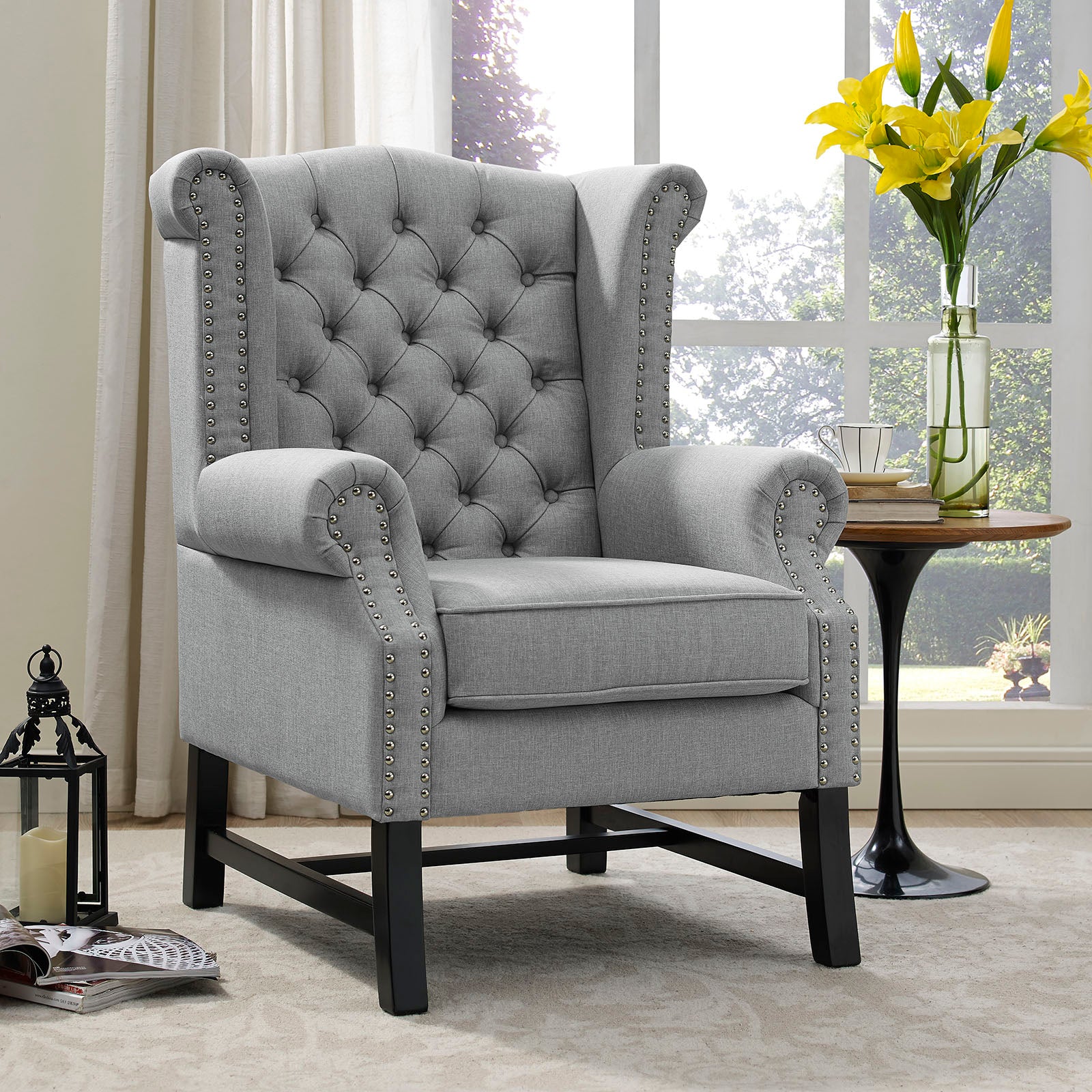 Steer Upholstered Fabric Armchair By Modway - EEI-2150 | Armchairs | Modishstore - 5