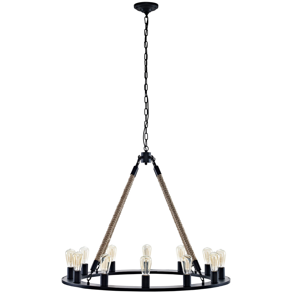 Modway Encircle Chandelier - Brown - EEI-2154 | Chandeliers | Modishstore - 4