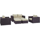 Modway Convene 5 Piece Outdoor Patio Sofa Set | Outdoor Sofas, Loveseats & Sectionals | Modishstore-29