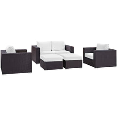 Modway Convene 5 Piece Outdoor Patio Sofa Set - EEI-2158