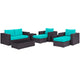 Modway Convene 8 Piece Outdoor Patio Sofa Set | Outdoor Sofas, Loveseats & Sectionals | Modishstore-36