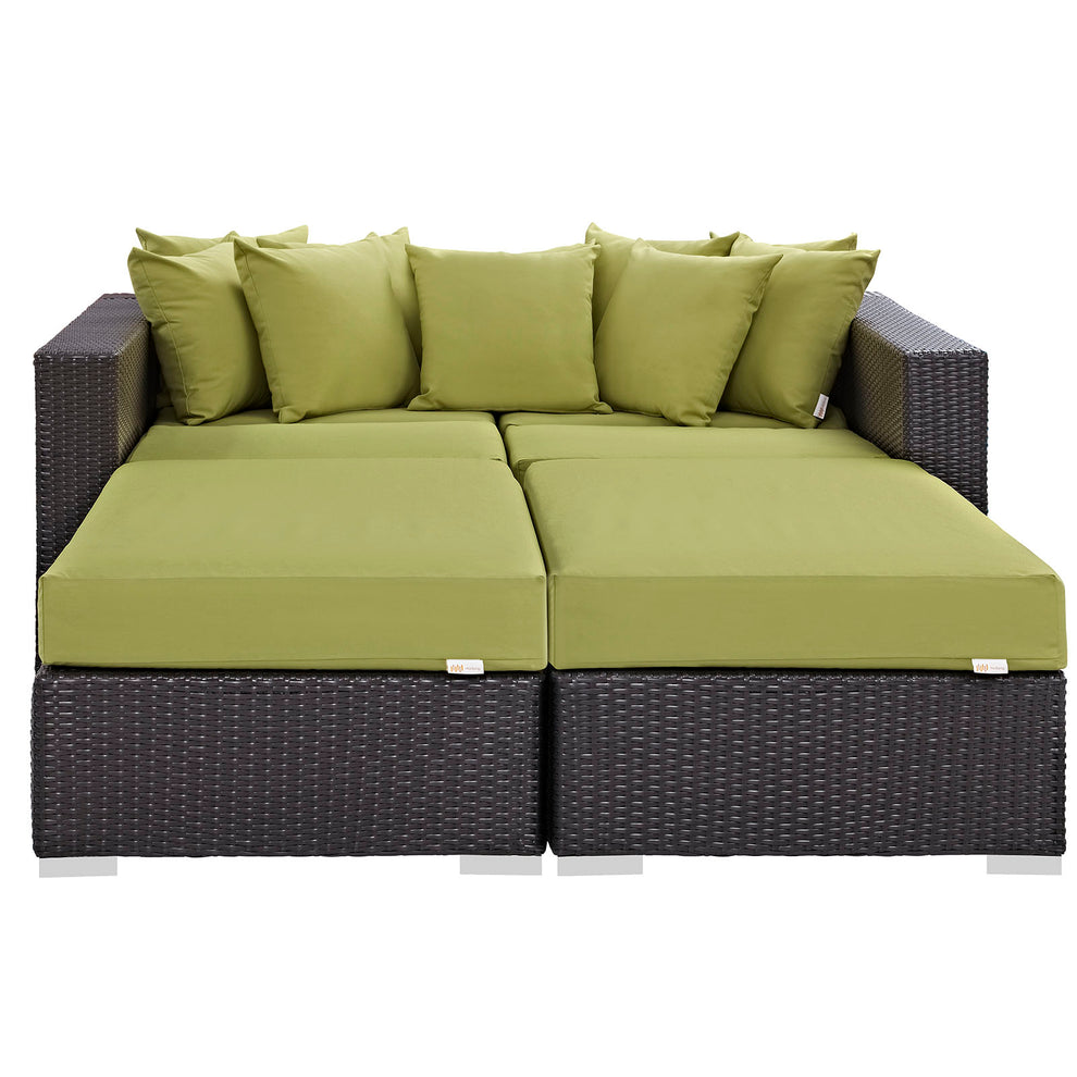 Convene 4 Piece Outdoor Patio Daybed By Modway - EEI-2160 | Outdoor Patio Daybed | Modishstore - 4
