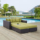 Convene 4 Piece Outdoor Patio Daybed By Modway - EEI-2160 | Outdoor Patio Daybed | Modishstore - 1