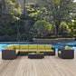 Convene 7 Piece Outdoor Patio Sectional Set By Modway - EEI-2162 | Outdoor Sofas, Loveseats & Sectionals | Modishstore - 1