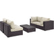Modway Convene 5 Piece Outdoor Patio Coffee Table Set | Outdoor Sofas, Loveseats & Sectionals | Modishstore-46