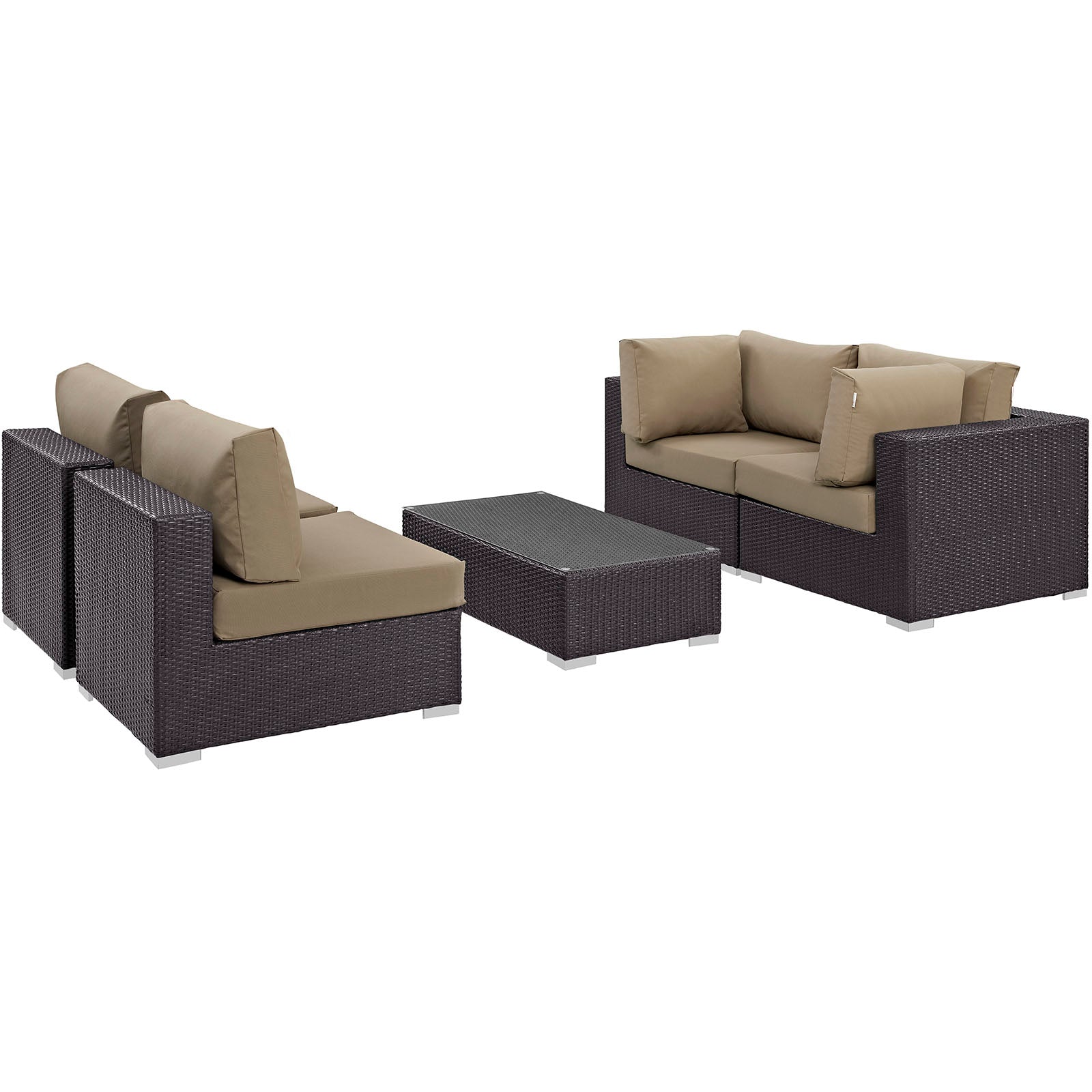 Modway Convene Outdoor Patio Coffee Table Set