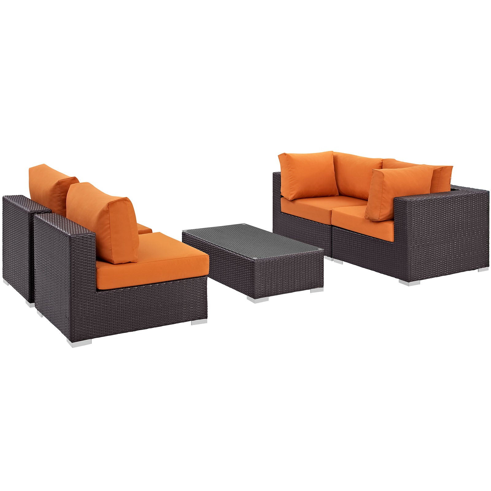 Modway Convene Outdoor Patio Coffee Table Set - Thumbnail 5