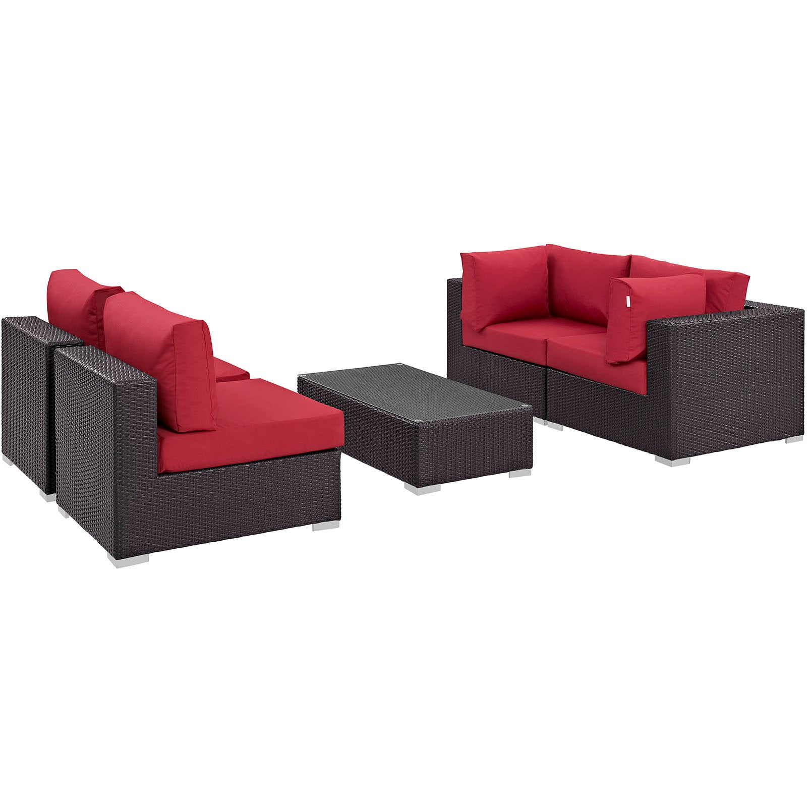 Modway Convene Outdoor Patio Coffee Table Set - Thumbnail 3