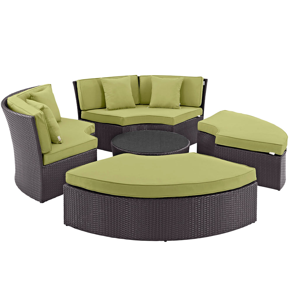 Convene Circular Outdoor Patio Daybed Set By Modway - EEI-2171 | Outdoor Patio Daybed | Modishstore - 4