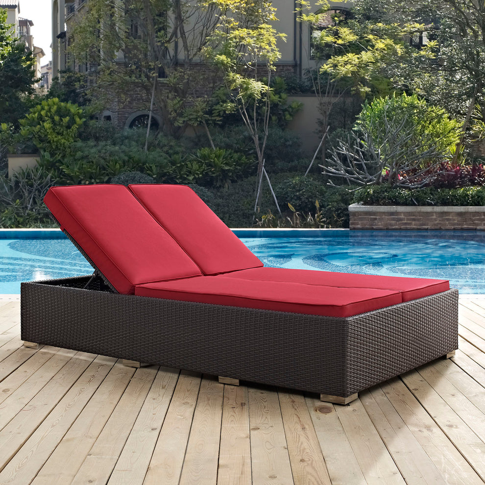 Modway Convene Double Outdoor Patio Chaise - EEI-2177 | Outdoor Recliners & Lounge Chairs | Modishstore - 5