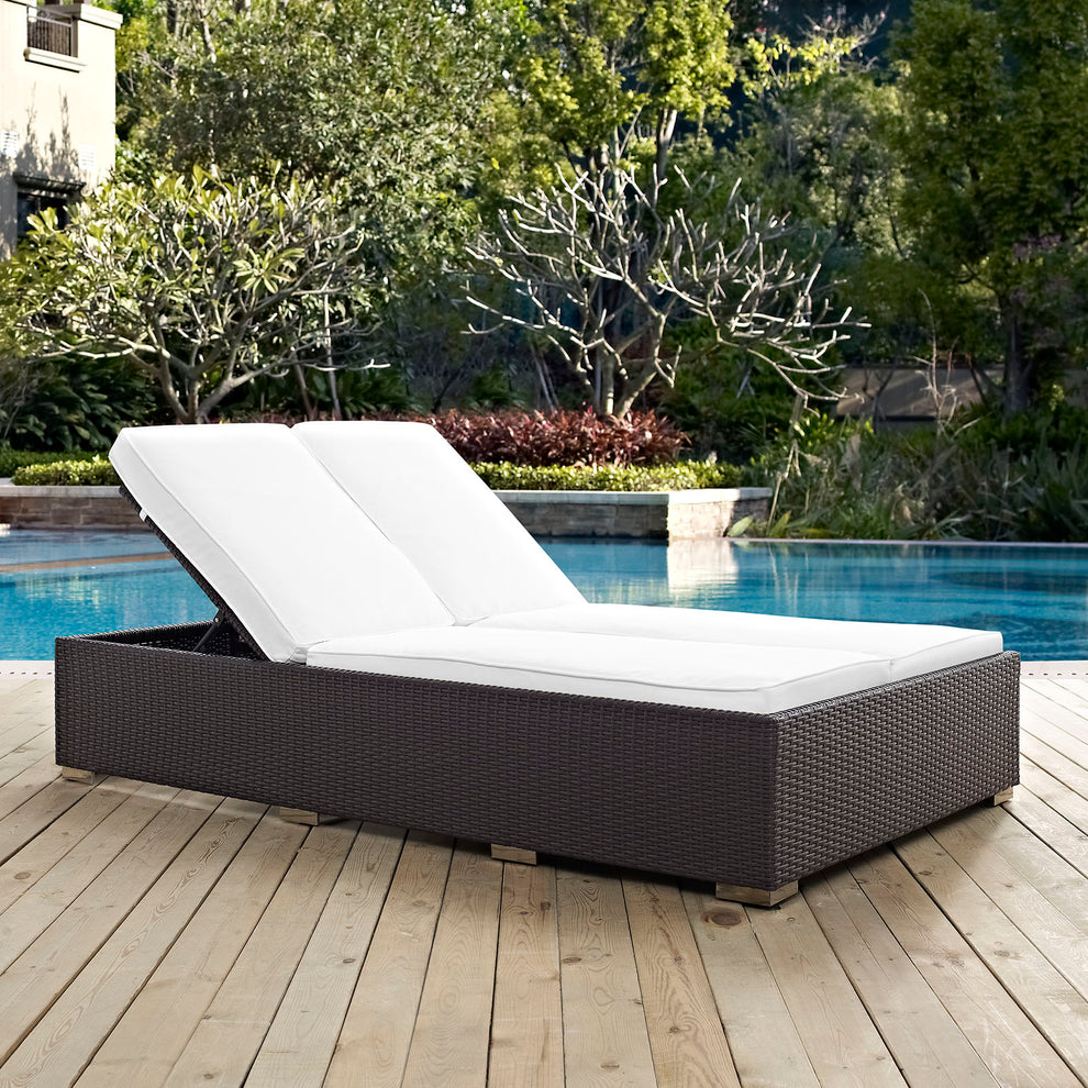 Modway Convene Double Outdoor Patio Chaise - EEI-2177 | Outdoor Recliners & Lounge Chairs | Modishstore - 6