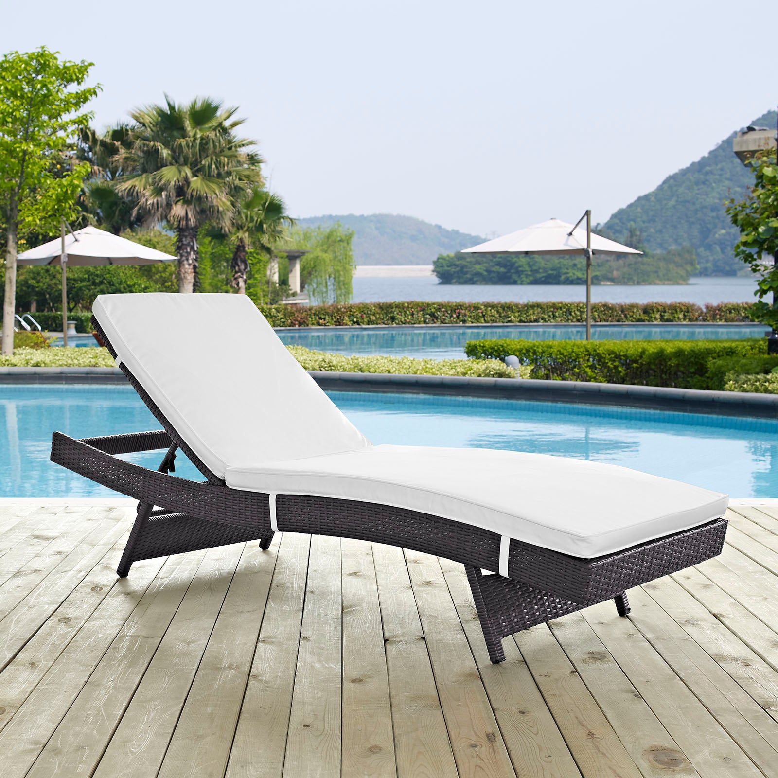 Modway Convene Outdoor Patio Chaise | Outdoor Patio Daybed | Modishstore-24