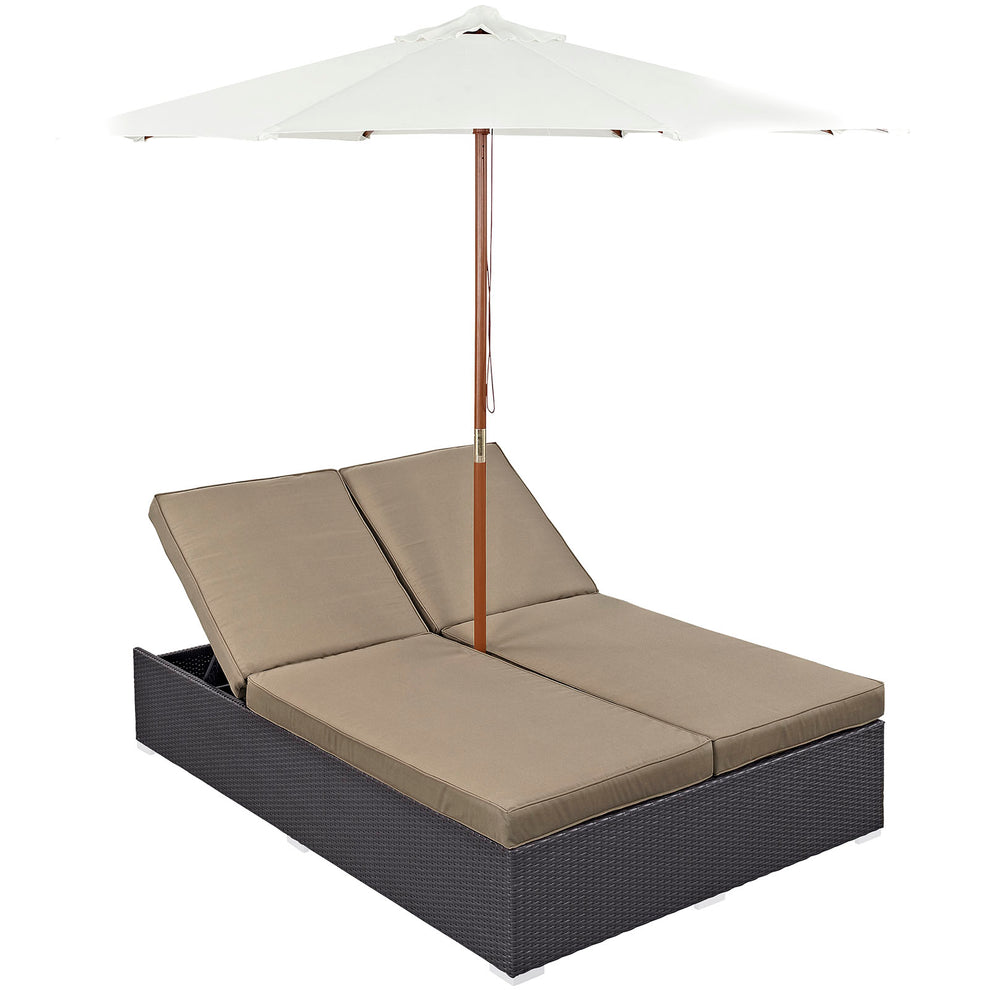 Modway Convene Double Outdoor Patio Chaise - EEI-2180 - EEI-2180 | Outdoor Recliners & Lounge Chairs | Modishstore - 3