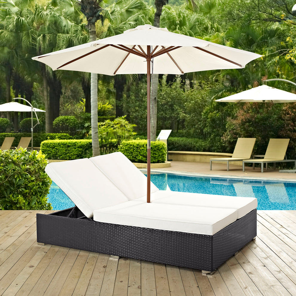 Modway Convene Double Outdoor Patio Chaise - EEI-2180 - EEI-2180 | Outdoor Recliners & Lounge Chairs | Modishstore - 4