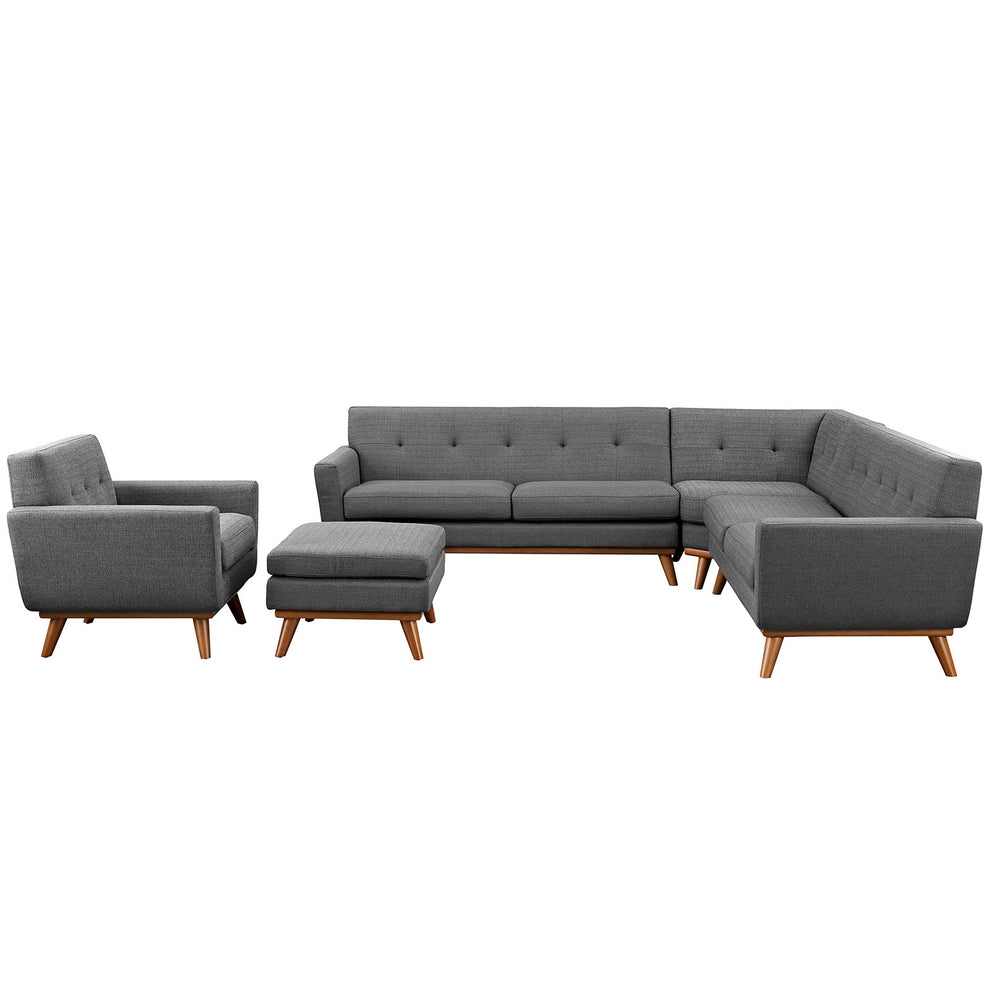 Modway Engage 5 Piece Sectional Sofa - EEI-2186 | Sectional | Modishstore - 9