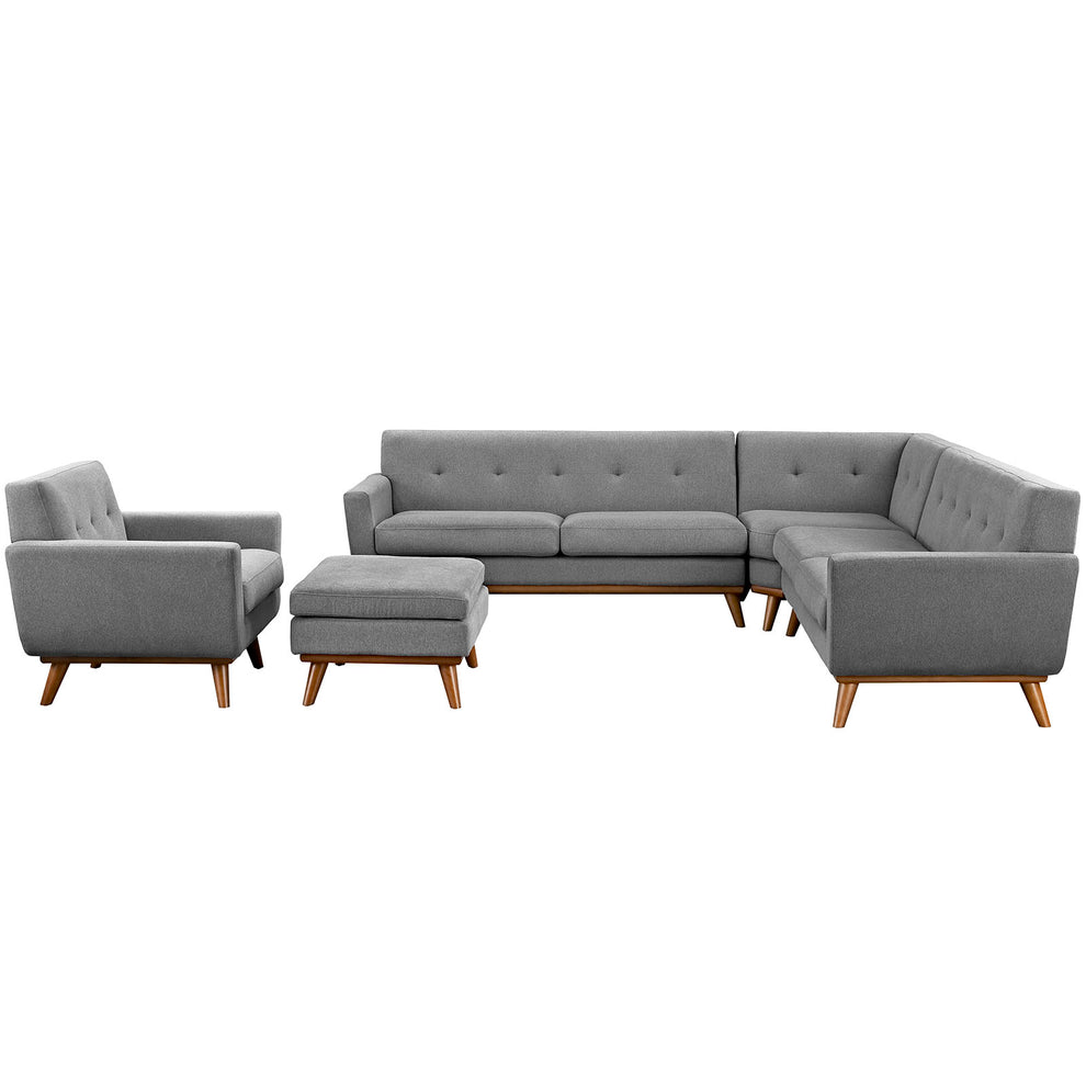Modway Engage 5 Piece Sectional Sofa - EEI-2186 | Sectional | Modishstore - 2