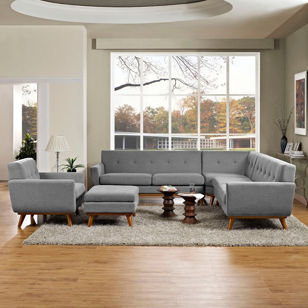 Modway Engage 5 Piece Sectional Sofa - EEI-2186 | Sectional | Modishstore - 1