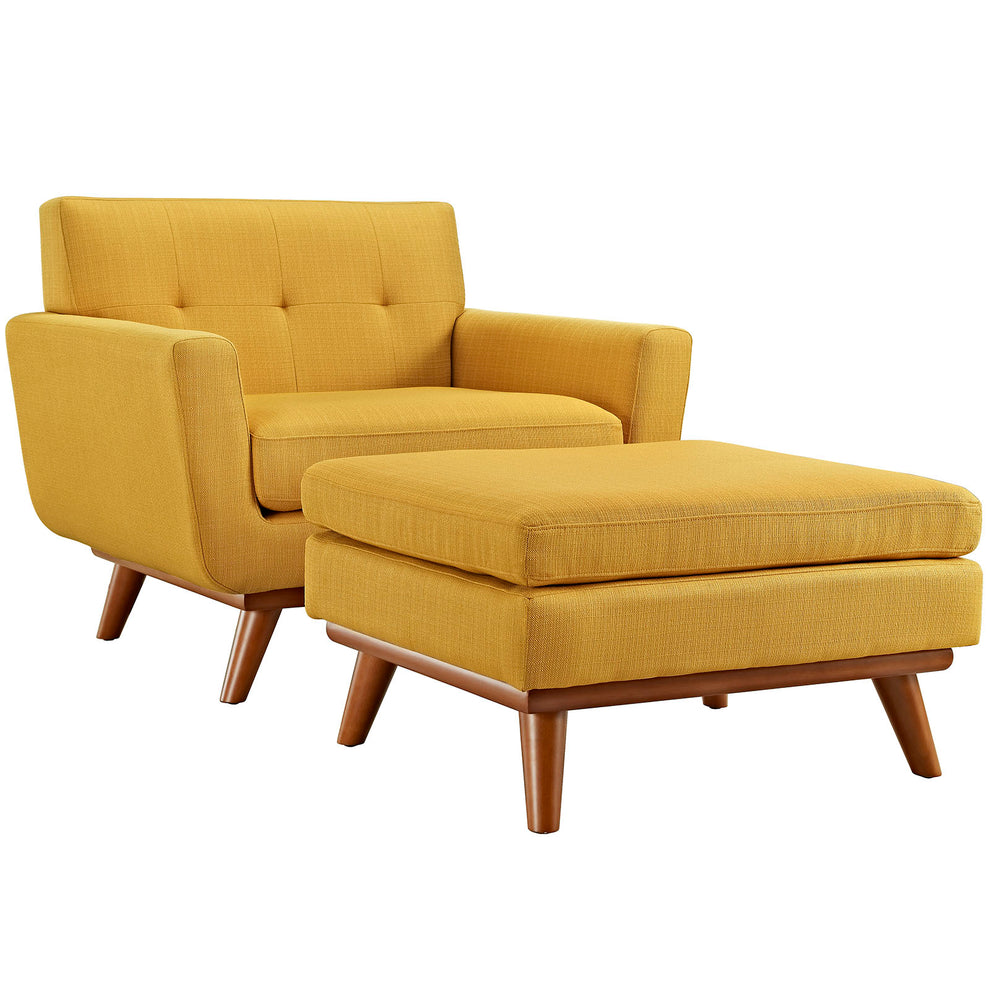 Modway Engage 2 Piece Armchair and Ottoman - EEI-2187 | Armchairs | Modishstore - 20
