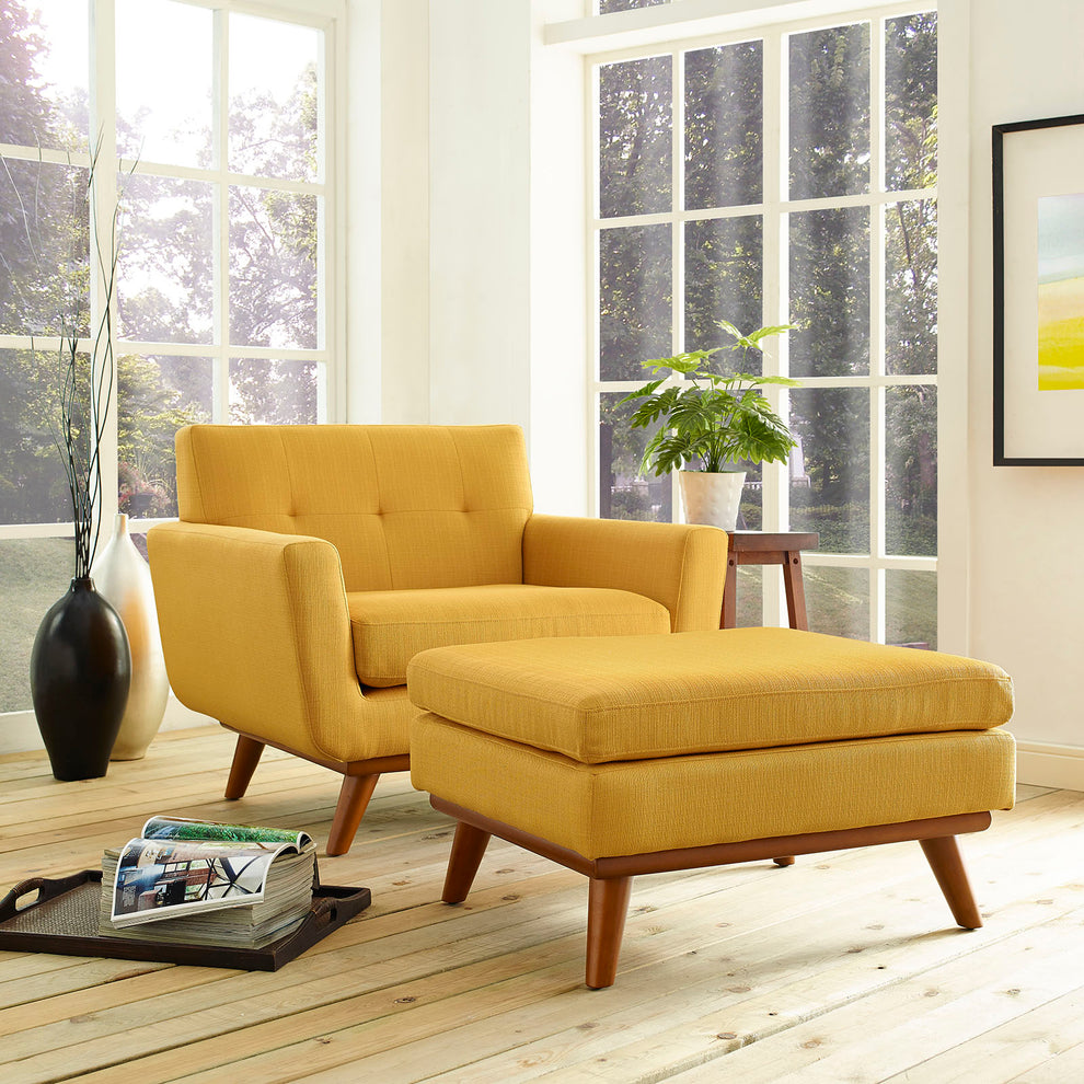 Modway Engage 2 Piece Armchair and Ottoman - EEI-2187 | Armchairs | Modishstore - 18
