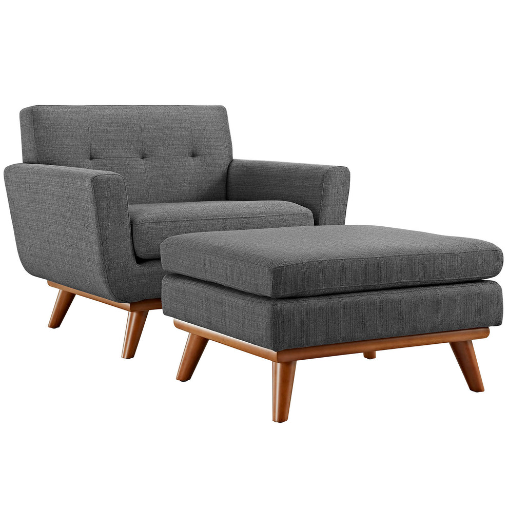 Modway Engage 2 Piece Armchair and Ottoman - EEI-2187 | Armchairs | Modishstore - 19