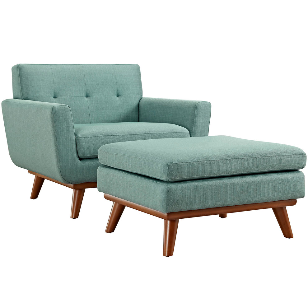 Modway Engage 2 Piece Armchair and Ottoman - EEI-2187 | Armchairs | Modishstore - 2