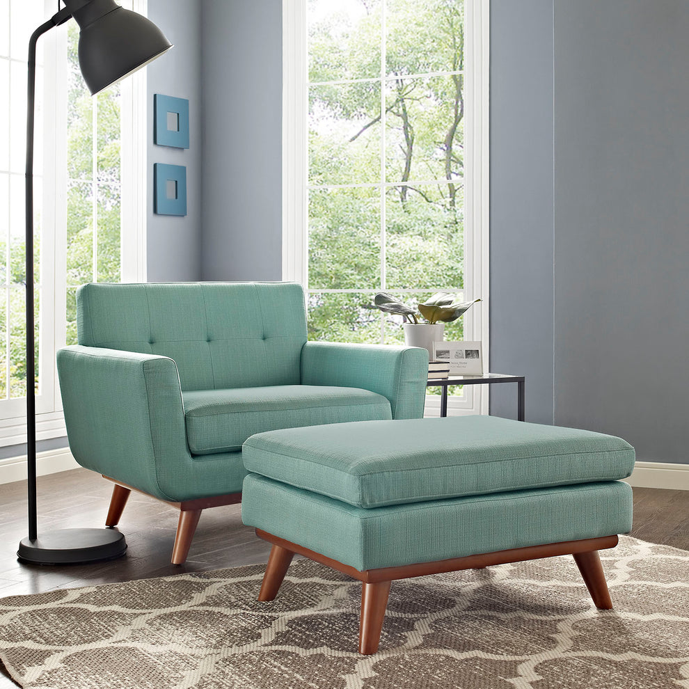 Modway Engage 2 Piece Armchair and Ottoman - EEI-2187 | Armchairs | Modishstore - 1