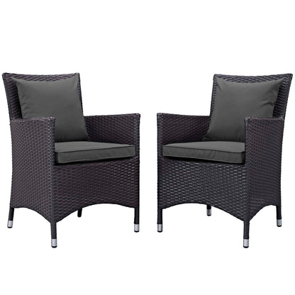 Modway Convene 2 Piece Outdoor Patio Dining Set - EEI-2188 - EEI-2188 | Outdoor Chairs | Modishstore - 1