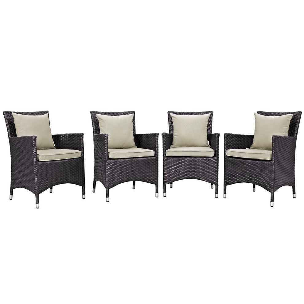 Modway Convene 4 Piece Outdoor Patio Dining Set - EEI-2190 | Dining Chairs | Modishstore - 22