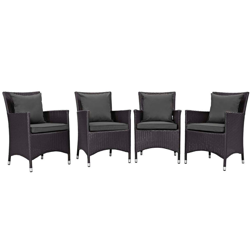 Modway Convene 4 Piece Outdoor Patio Dining Set - EEI-2190 | Dining Chairs | Modishstore - 23