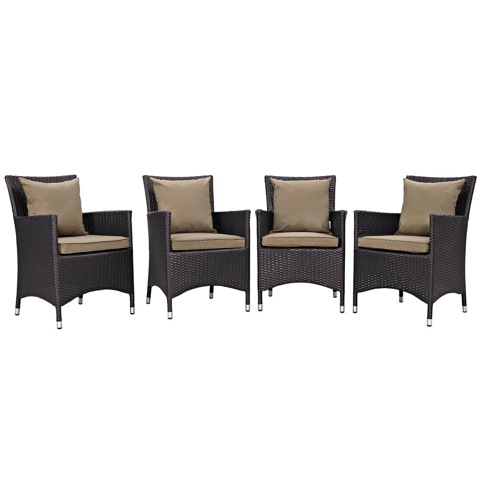 Modway Convene 4 Piece Outdoor Patio Dining Set - EEI-2190 | Dining Chairs | Modishstore - 24