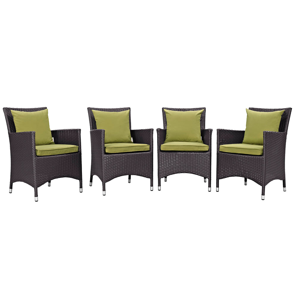 Modway Convene 4 Piece Outdoor Patio Dining Set - EEI-2190 | Dining Chairs | Modishstore - 26