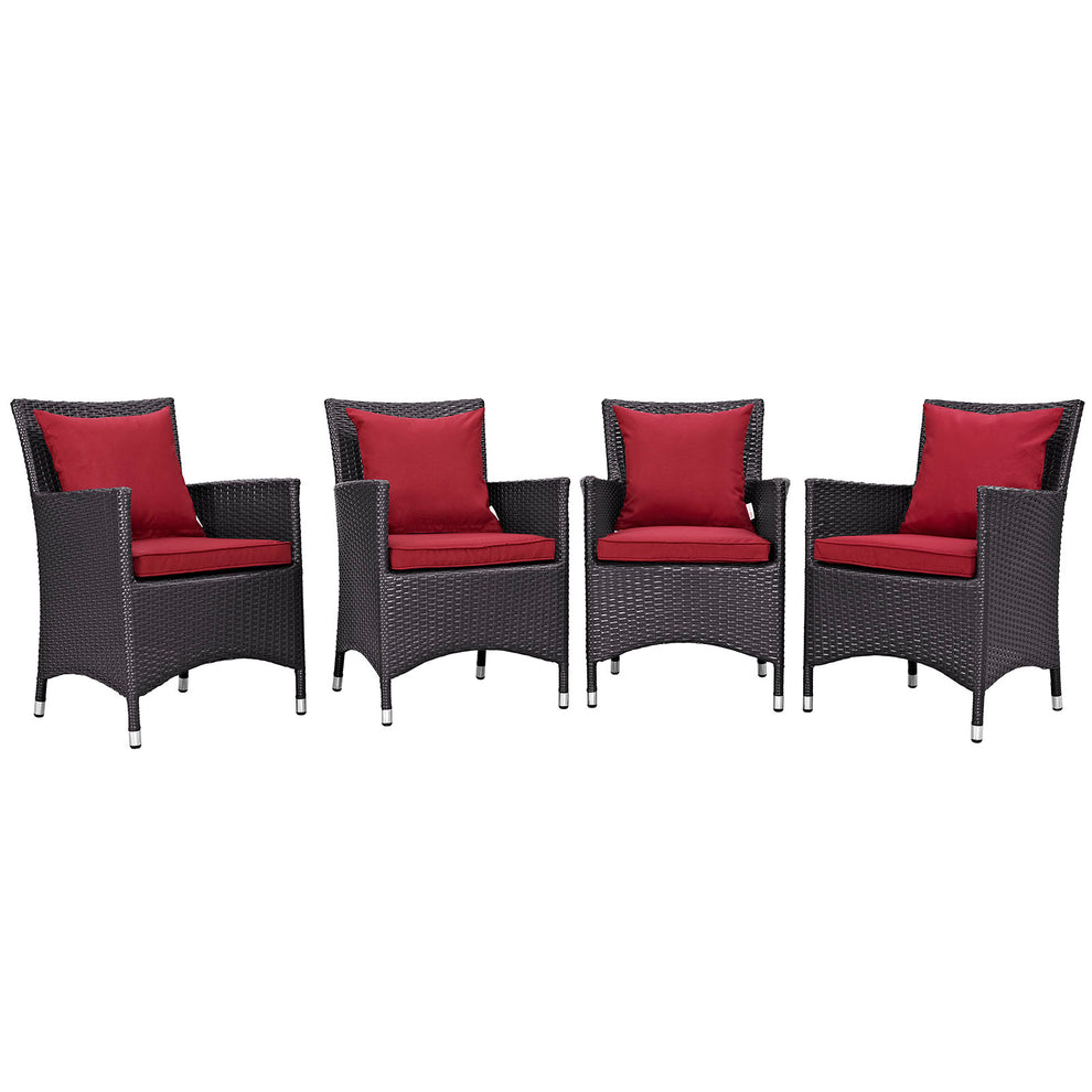 Modway Convene 4 Piece Outdoor Patio Dining Set - EEI-2190 | Dining Chairs | Modishstore - 27